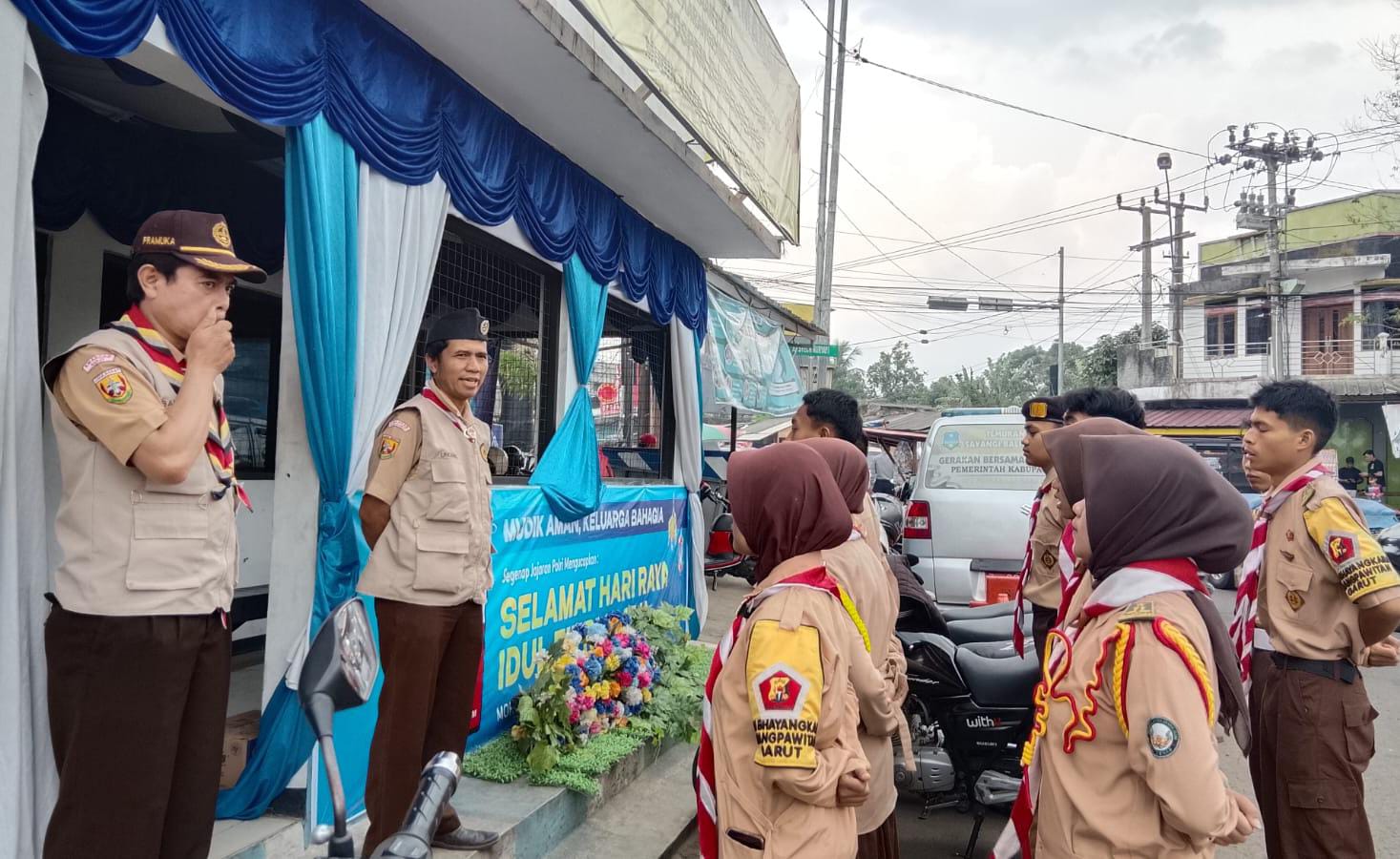 Aksi Peduli Karya Bakti Lebaran 2026, Gerakan Pramuka Kwarcab Garut Terjunkan Ratusan Personel