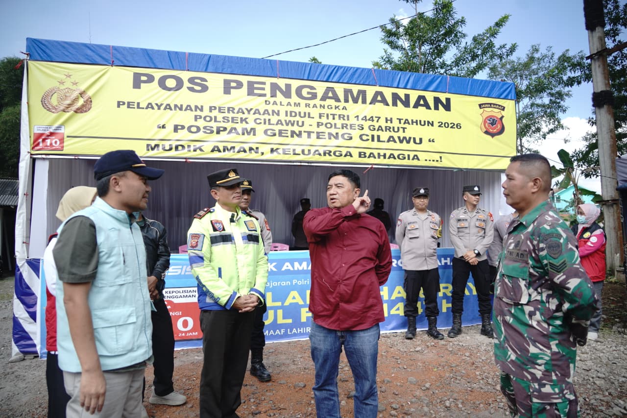 Bupati Garut Tinjau Arus Mudik di Jalur Utara