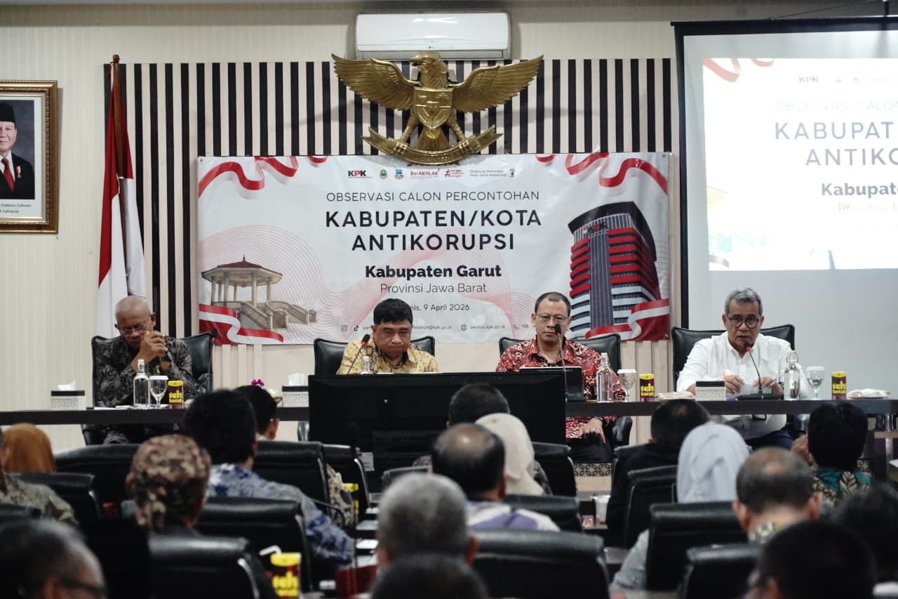Garut Jadi Calon Percontohan Kabupaten/Kota Anti Korupsi Tahun 2026