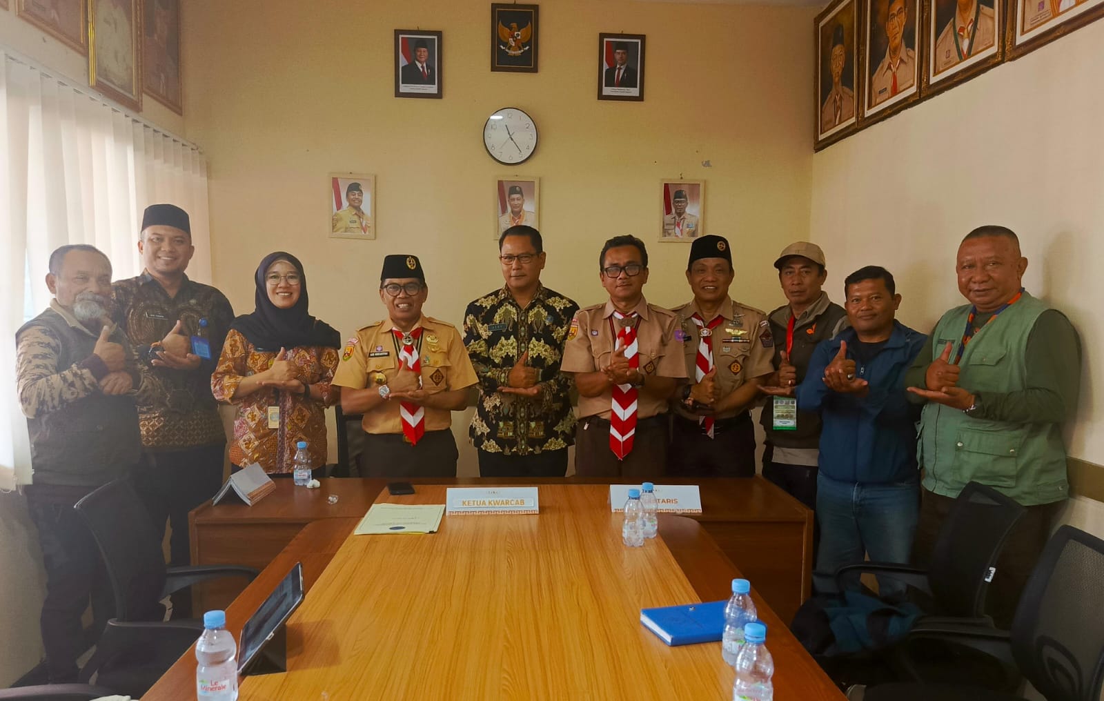 Kwarcab Gerakan Pramuka Terima Kunjungan Kepala BNNK Garut Bahas Pembentukan Saka Anti Narkotika