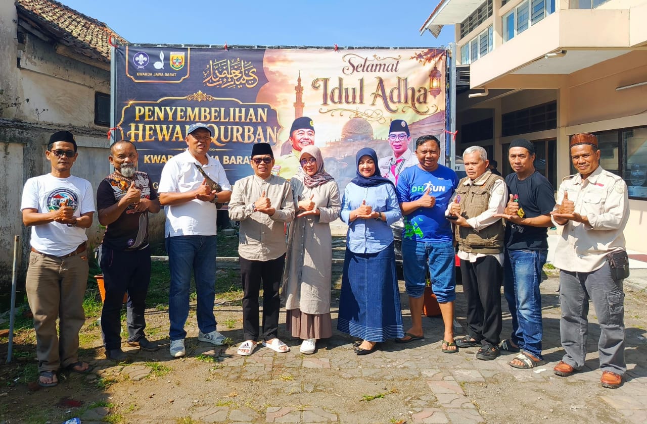 Wujudkan Nilai-Nilai Kepramukaan yang Humanis dan Religius, Kwarcab Garut Gelar Penyembelihan Hewan Qurban