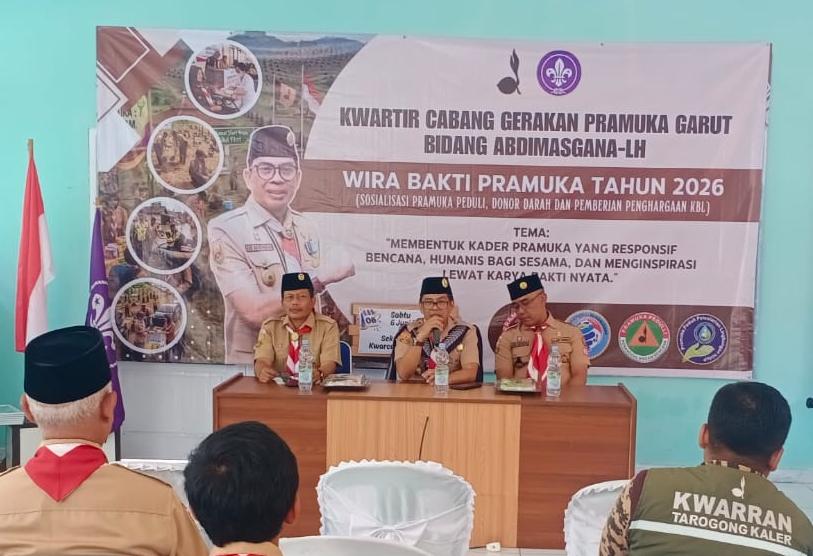 Ketua Kwarcab Garut Hadiri Kegiatan Bidang Abdimasgana-LH dan Binawasa, Ade Hendarsyah : Pramuka Ruh dan Garda Kehidupan Bermasyarakat