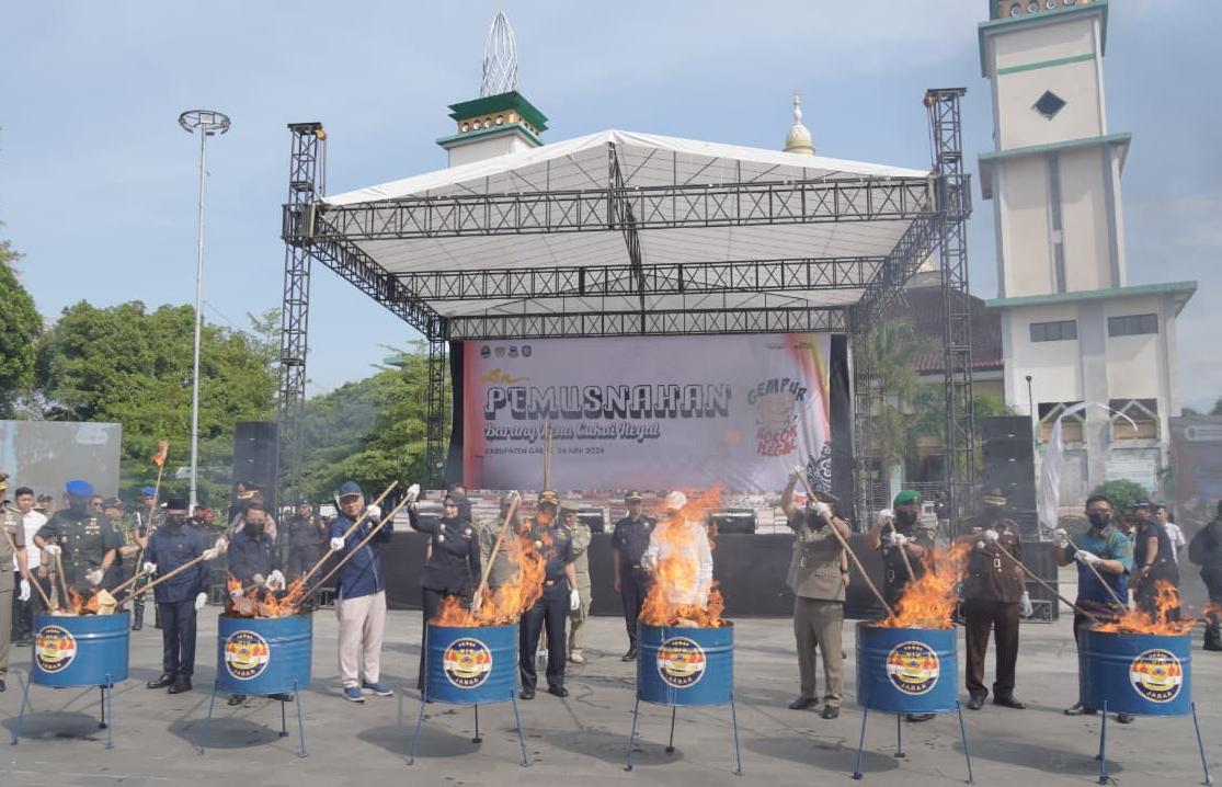 Pemusnahan 44 Juta Batang Rokok Ilegal Selamatkan Potensi Penerimaan Negara Rp32,95 Miliar