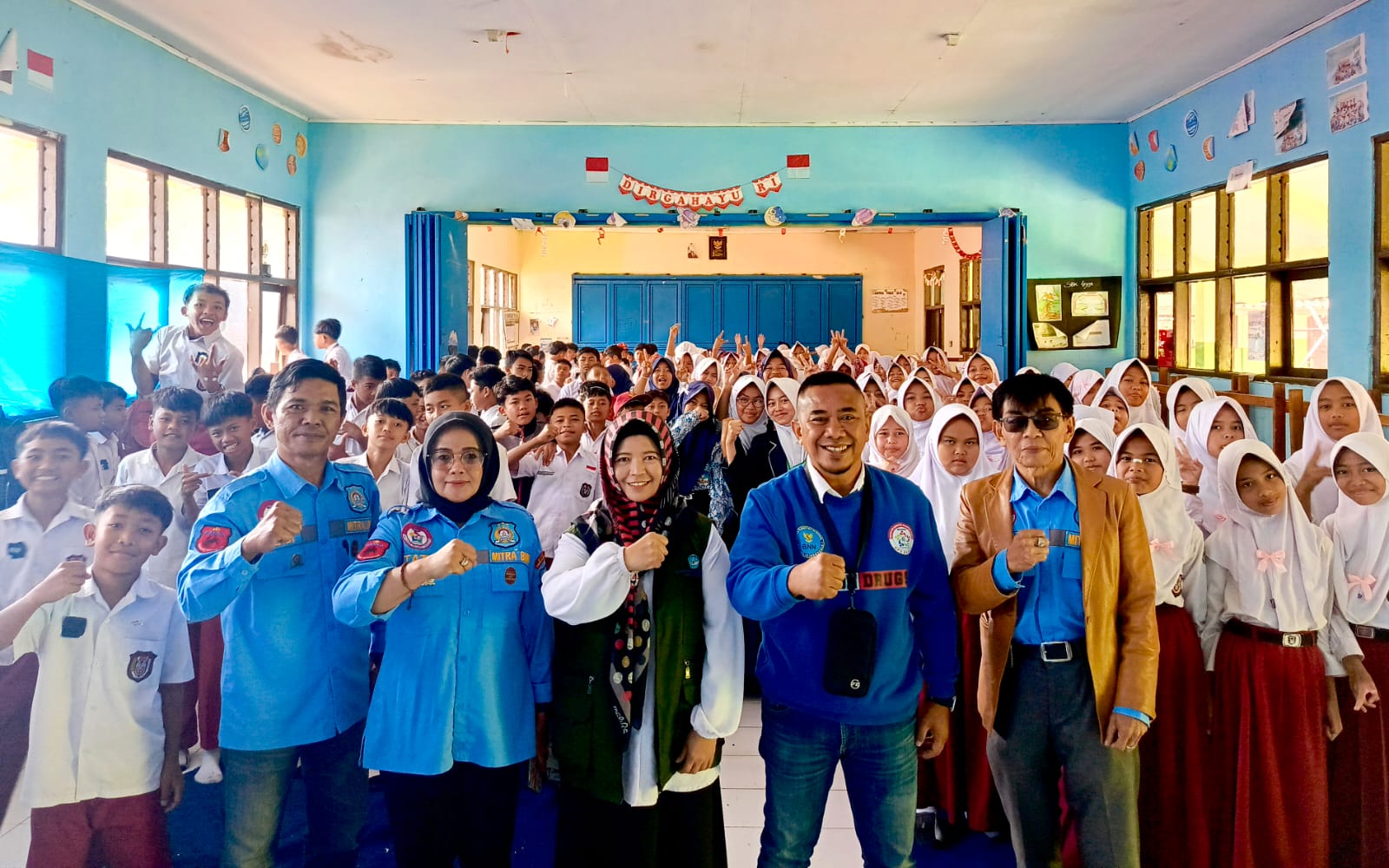 Edukasi Peserta MPLS Bahaya Narkoba dan Bijak Bermedsos, SMP NETIBA Gandeng GANNA dan Media Harian Garut News