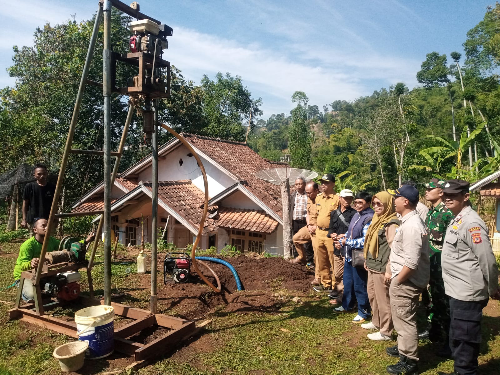 Diawali di Desa Sukajaya, Kementan RI Bangun Tujuh Titik Irigasi Perpompaan Wilayah Sukaresmi Garut