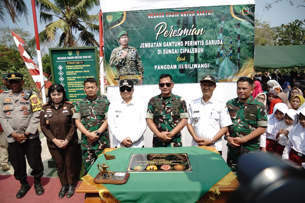 Jembatan Garuda di Pameungpeuk Garut Resmi Beroperasi, Permudah Aksesibilitas Warga