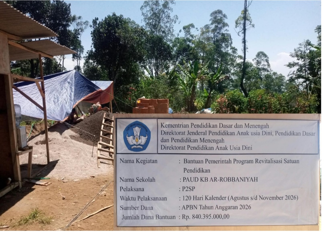 PAUD KB Ar-Robbaniyah Sukaresmi Garut Terima Rp840 Juta, Dana Program Revitalisasi dari Kemendikdasmen RI