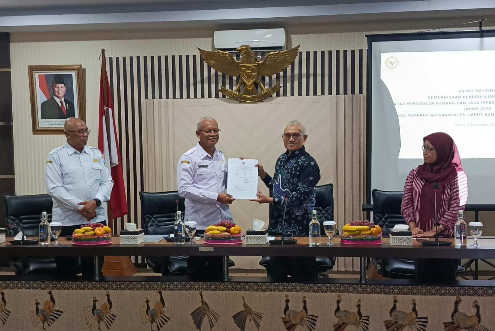 Entry Meeting, Sekda Garut Sambut Tim Pemeriksaan BPK