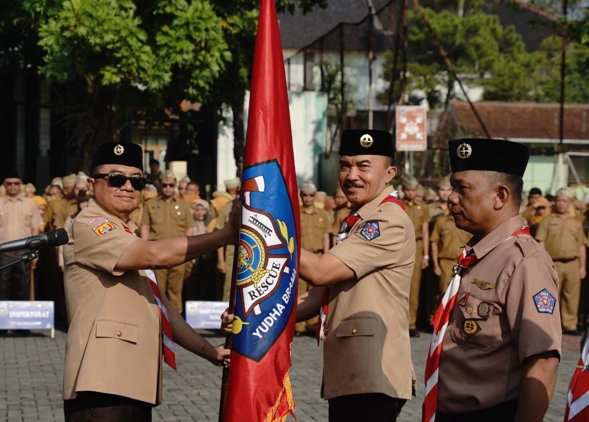 Bupati Garut Lantik Mabi dan Pinsaka Pramuka Saka Yudha Brama Jaya serta Saka Widya Budaya Bakti