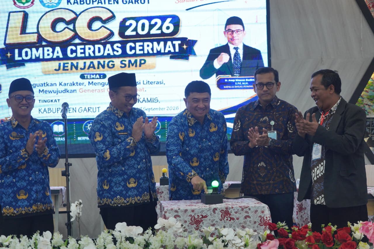 Bupati Garut Buka LCC SMP 2026, Dorong Budaya Literasi Pelajar