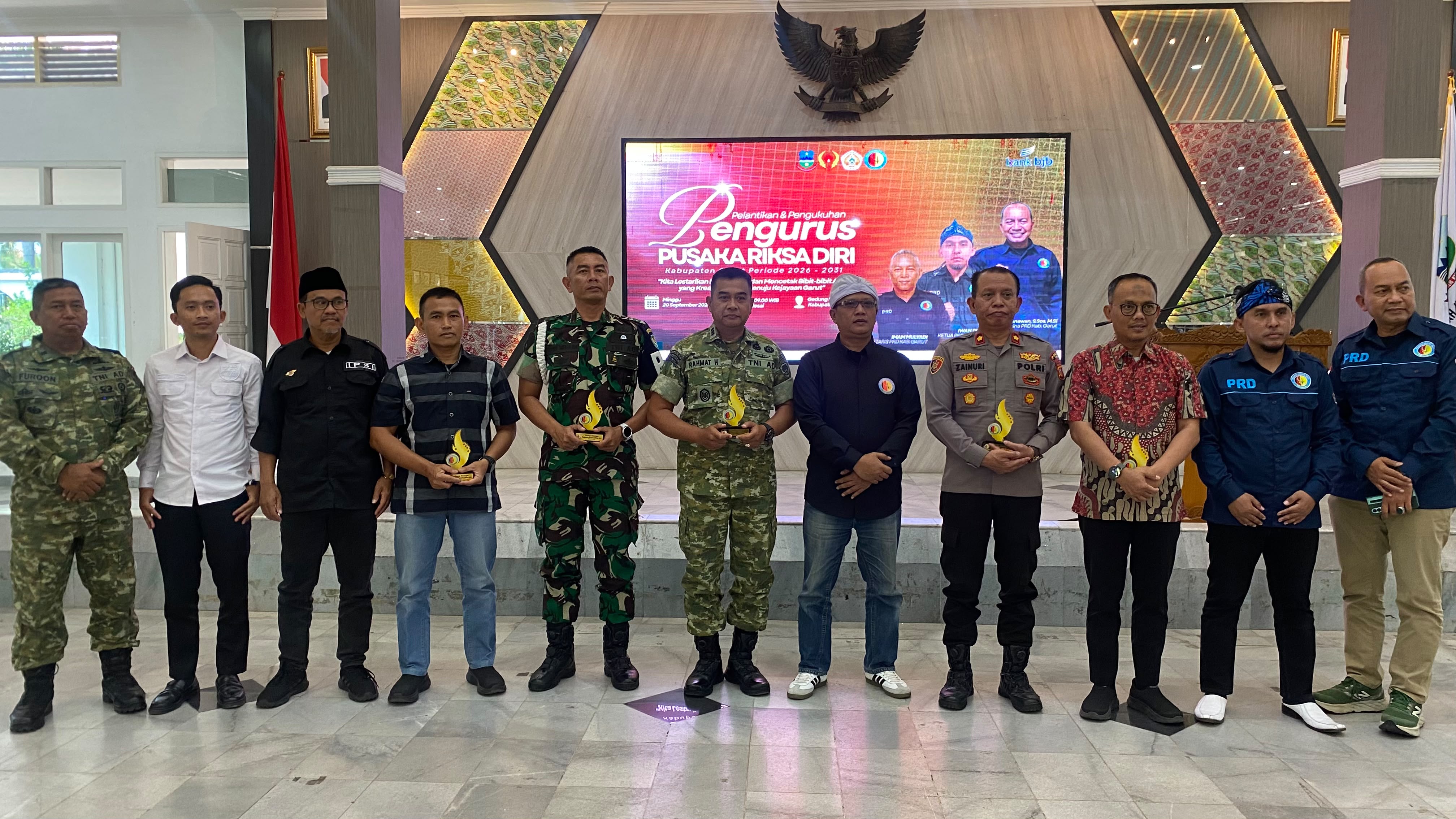 Forkopimda Hadiri Pelantikan Pengurus Pusaka Riksa Diri Kabupaten Garut Masa Bakti 2026-2030