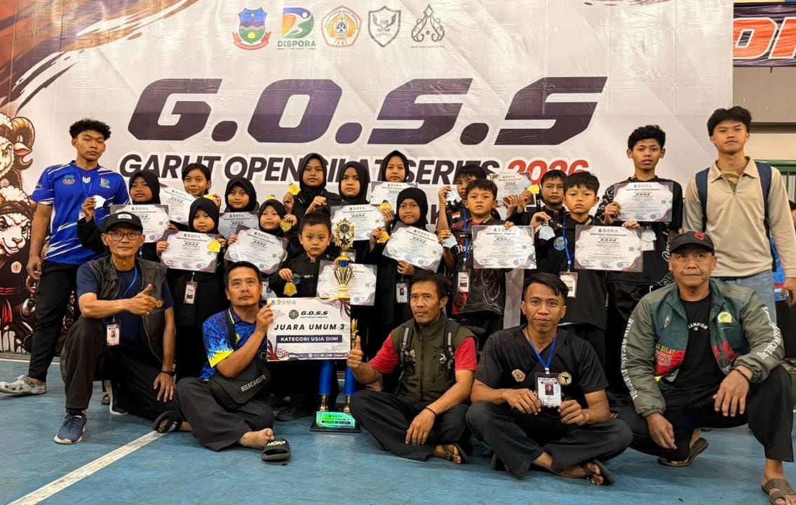 Paguron Pusaka Rangga Garut Sabet Juara Umum III Usia Dini Kejuaraan GOSS 2026