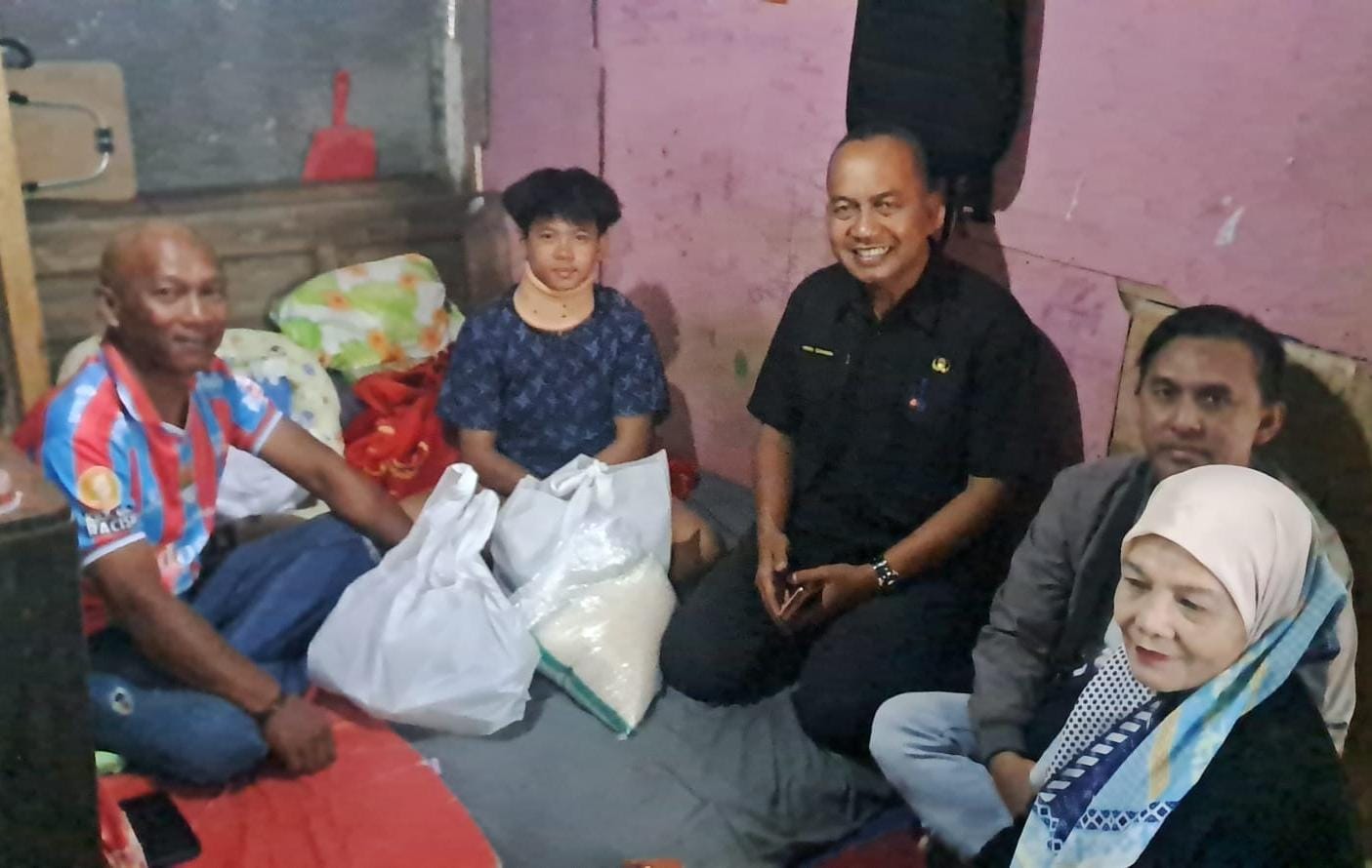 Alami Cedera Saat Kejuaraan GOSS 2026, Pengurus Paguron PRD Garut Jenguk Faisal di Cilawu